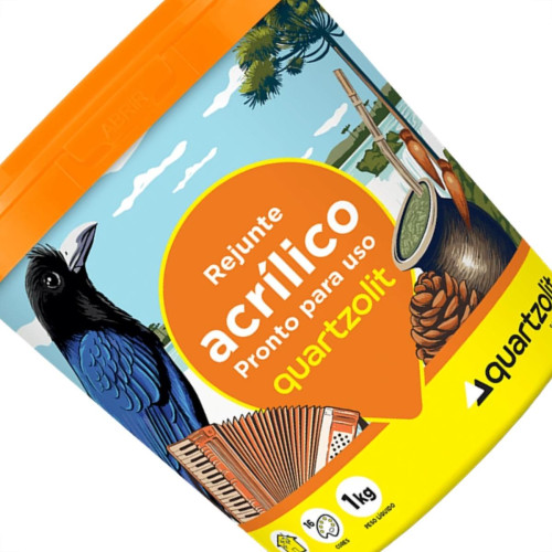 Rejunte Acrilico Quartzolit Preto Grafite 1Kg Rejunte Acrilico Quartzolit Preto Grafite 1Kg