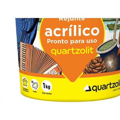 Rejunte Acrilico Quartzolit Preto Grafite 1Kg Rejunte Acrilico Quartzolit Preto Grafite 1Kg