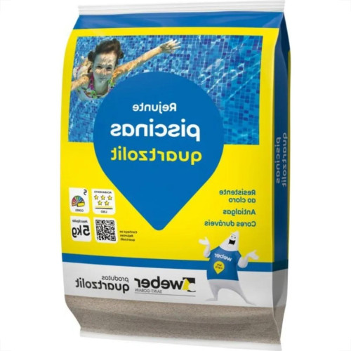 Rejunte Piscina Quartzolit Azul Celeste 5Kg - Kit C/6 Pacotes Rejunte Piscina Quartzolit Azul Celeste 5Kg - Kit C/6 Pacotes