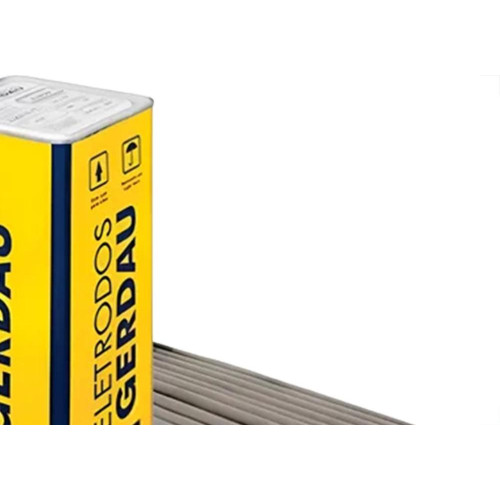 Eletrodo Gerdau Carbono E-7018 - 2,5Mm - Lata - Preco Por Kilo - Kit C/15 Quilos