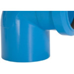 Joelho Azul Amanco 38X38Mm Com Anel De Vedacao Para Tubo Descarga
