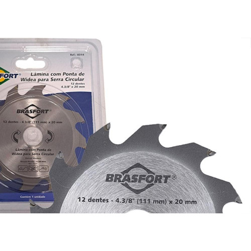 Serra Circular Widea Brasfort 4.3/8''X 12 Dentes X 20Mm