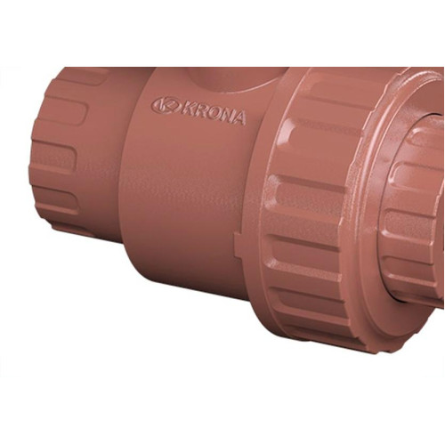 Registro Esfera Pvc Com Uniao Rosca Interna Krona 1/2''
