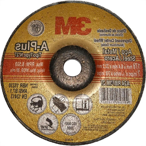 Disco Desbaste 3M - 7''X1/4''X7/8'' - Kit C/25 Pecas
