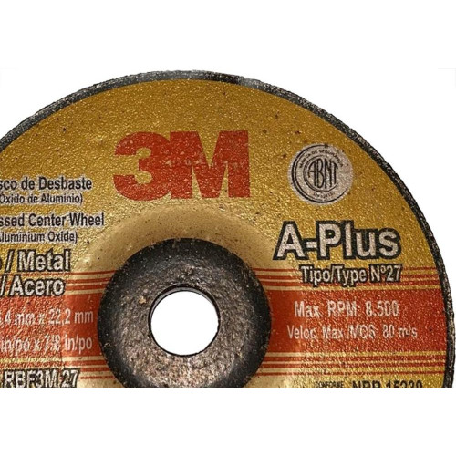 Disco Desbaste 3M - 7''X1/4''X7/8'' - Kit C/25 Pecas