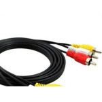 Cabo Audio/Video 3Rca + 3Rca 1,50M - Kit C/10 Pecas