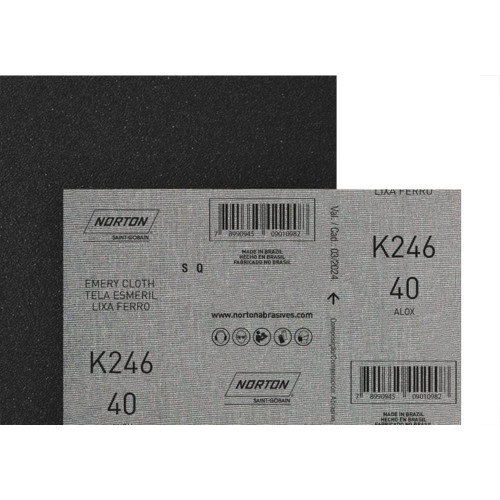Lixa Ferro Norton 120 - Kit C/25 Folhas