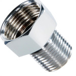 Bucha De Reversao Latao Cromado Metais Rei 1/2''X3/4''
