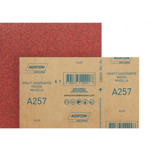 Lixa Massa Norton 120 - Kit C/50 Folhas