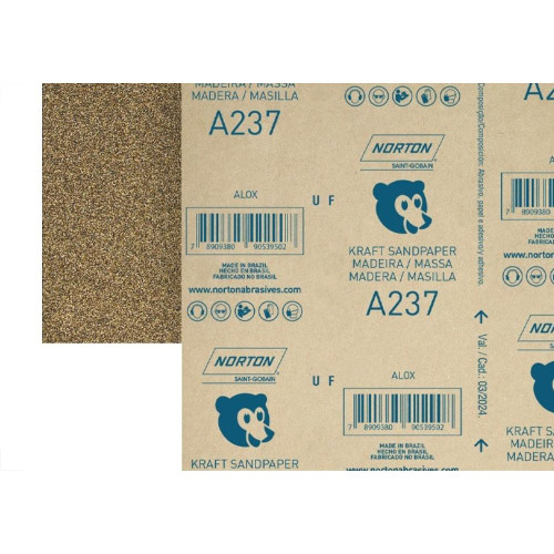Lixa Madeira Norton 220 - Kit C/50 Folhas