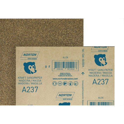 Lixa Madeira Norton 220 - Kit C/50 Folhas