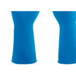 Luva Borracha Mucambo Azul Pro 137 Lisa Antiderrapante - 7-M - Kit C/10 Pares