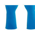 Luva Borracha Mucambo Azul Pro 137 Lisa Antiderrapante - 8-G - Kit C/10 Pares