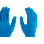 Luva Borracha Mucambo Azul Pro 137 Lisa Antiderrapante - 9-Xg - Kit C/10 Pares