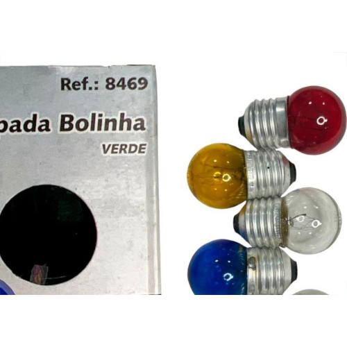 Lampada Bolinha Brasfort 7Wx127V. Sortida - Kit C/25 Pecas