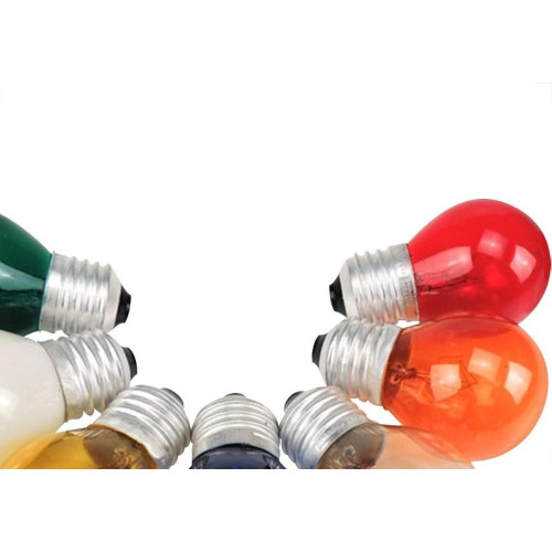 Lampada Colorida Brasfort 15Wx220V. Sortida - Kit C/25 Pecas