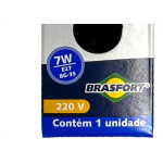 Lampada Bolinha Brasfort 7Wx220V. Sortida - Kit C/25 Pecas