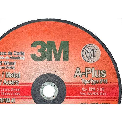 Disco Corte Ferro 3M - 12''X1/8''X 1'' - 2 Telas 3Mm