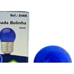 Lampada Bolinha Brasfort 7Wx127V. Azul - Kit C/25 Pecas
