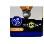 Lampada Colorida Brasfort 15Wx220V. Amarela - Kit C/21 Pecas