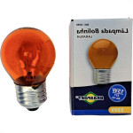 Lampada Colorida Brasfort 15Wx220V. Laranja - Kit C/25 Pecas