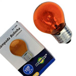 Lampada Colorida Brasfort 15Wx220V. Laranja - Kit C/25 Pecas