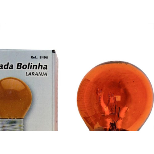 Lampada Colorida Brasfort 15Wx220V. Laranja - Kit C/25 Pecas