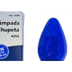 Lampada Chupeta Brasfort 7Wx127V. E14 Azul - Kit C/25 Pecas
