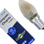 Lampada Chupeta Brasfort 7Wx127V. E14 Clara - Kit C/25 Pecas