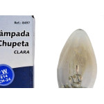 Lampada Chupeta Brasfort 7Wx127V. E14 Clara - Kit C/25 Pecas