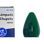 Lampada Chupeta Brasfort 7Wx220V. E14 Verde - Kit C/25 Pecas