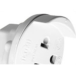 Pino Adaptador Ilumi Universal 2 Polos+Terra 10A. Branco - 1211Pct - Kit C/10 Pecas