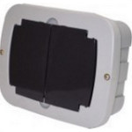 Centrinho Ribeiro Fabril Pvc Embutir Para 3 Disjuntores Nema/ 4 Din Cinza
