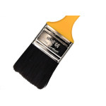 Pincel Trincha Pintura Roma Preta Ref.304   2'' Cabo Amarelo - Kit C/12 Pecas