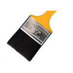 Pincel Trincha Pintura Roma Preta Ref.304   2.1/2'' Cabo Amarelo - Kit C/12 Pecas