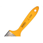 Pincel Trincha Pintura Roma Preta Ref.304   2.1/2'' Cabo Amarelo - Kit C/12 Pecas