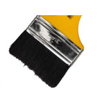 Pincel Trincha Pintura Roma Preta Ref.304   4'' Cabo Amarelo - Kit C/12 Pecas