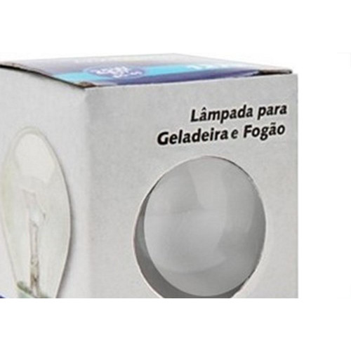 Lampada Para Geladeira/Fogao/Lustre Brasfort 25Wx127V. Leitosa - Kit C/10 Pecas
