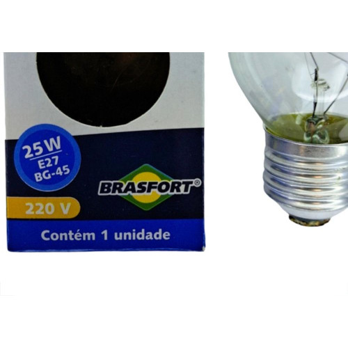 Lampada Para Geladeira/Fogao/Lustre Brasfort 25Wx220V. Clara