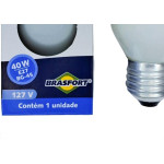 Lampada Para Geladeira/Fogao/Lustre Brasfort 40Wx127V. Leitosa