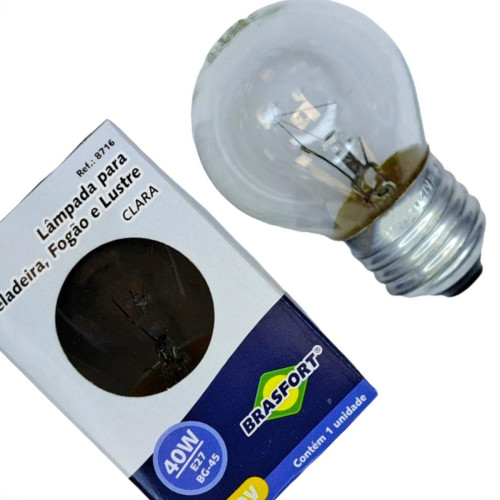 Lampada Para Geladeira/Fogao/Lustre Brasfort 40Wx220V. Clara