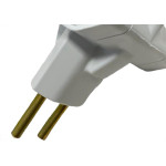 Pino 3 Saidas Ilumi Tipo''T'' 2 Polos 10A.Cinza - 1213Pct - Kit C/10 Pecas