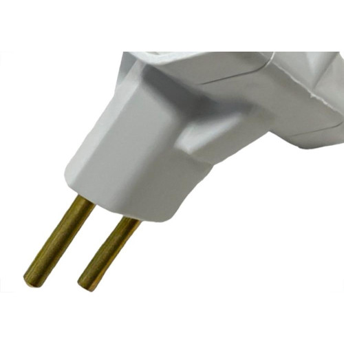Pino 3 Saidas Ilumi Tipo''T'' 2 Polos 10A.Cinza - 1213Pct - Kit C/10 Pecas