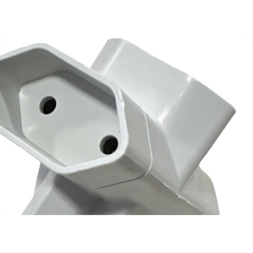 Pino 3 Saidas Ilumi Tipo''T'' 2 Polos 10A.Cinza - 1213Pct - Kit C/10 Pecas