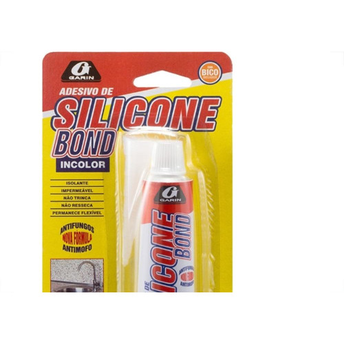Silicone Bond Garin Bisnaga Incolor 50G Blister - Kit C/12 Pecas