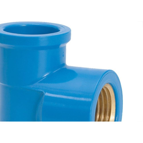 Te Azul Com Bucha De Latao Amanco 25X3/4''