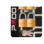 Cadeado Pado Chaves Iguais 25Mm Cartela Com 4 Pecas