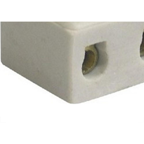 Conector Porcelana Morumbi 2 Polos - 6Mm Fixar Mp-176P - Kit C/10 Pecas