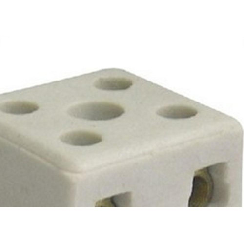 Conector Porcelana Morumbi 2 Polos - 6Mm Fixar Mp-176P - Kit C/10 Pecas