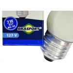Lampada Bolinha Brasfort 7Wx127V. Leitosa - Kit C/25 Pecas